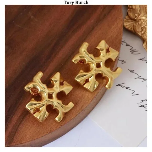 Tory Burch gold earrings - Picture 2 of 5